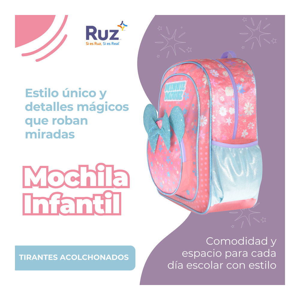 Foto 5 pulgar | Mochila Primaria Infantil Disney Minnie 20 L