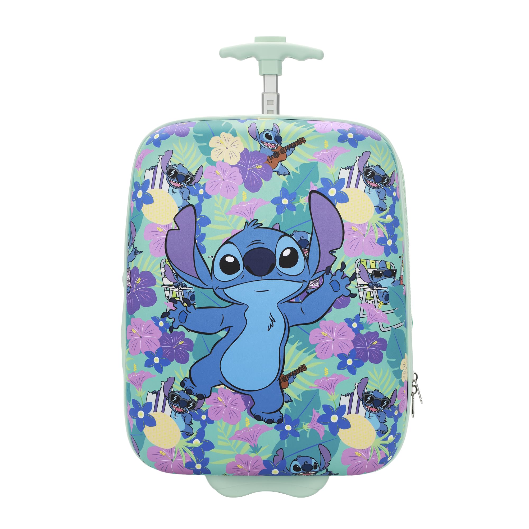 Foto 3 pulgar | Set De Equipaje Con Estampado De Flores Tropicales Disney Stitch Para Jóvenes - Venta Internacional.