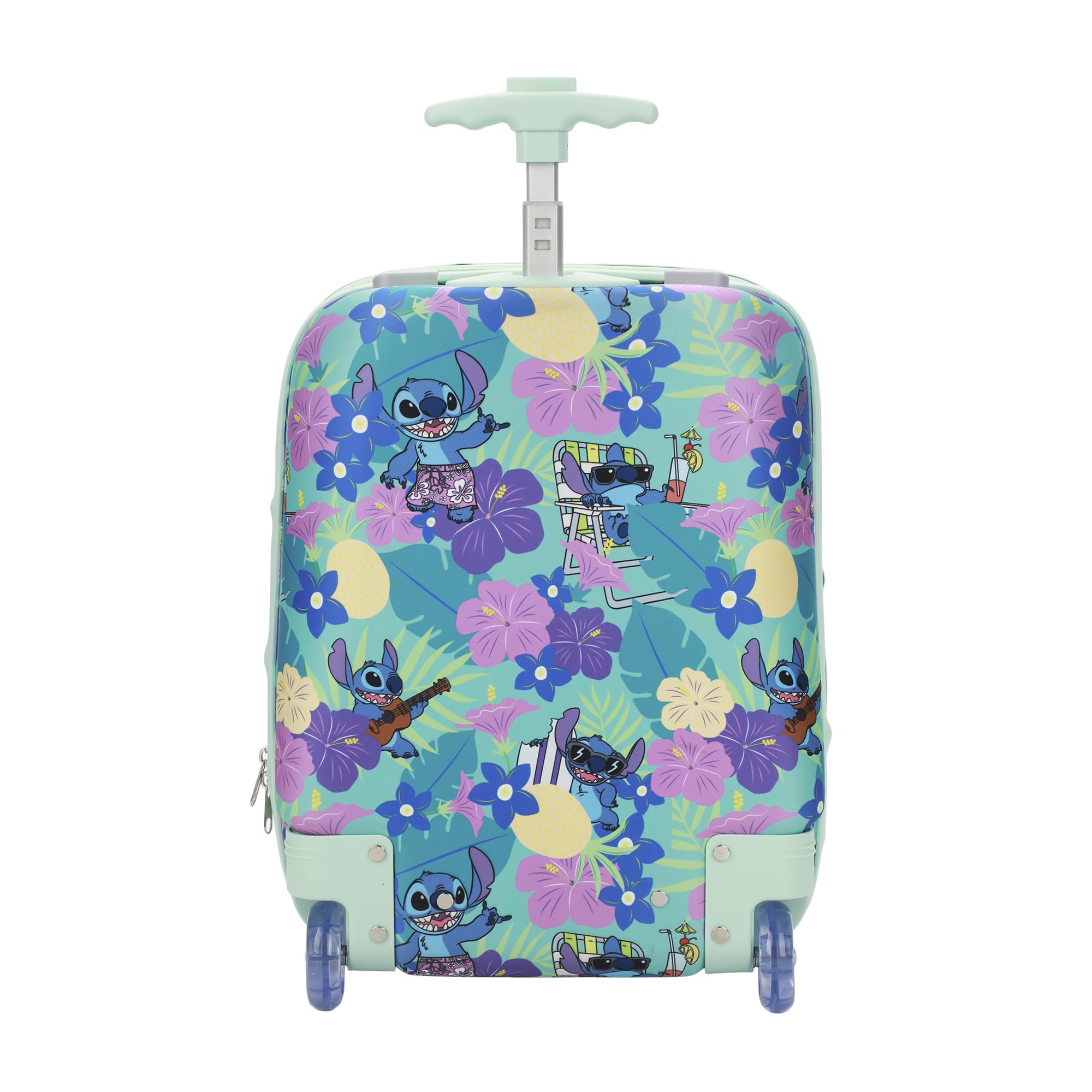 Foto 4 pulgar | Set De Equipaje Con Estampado De Flores Tropicales Disney Stitch Para Jóvenes - Venta Internacional.
