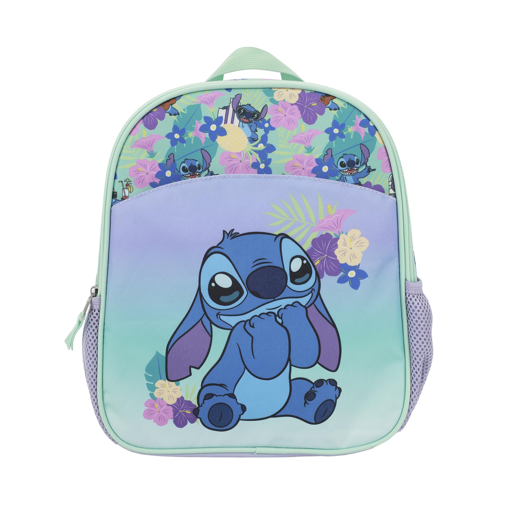 Foto 7 pulgar | Set De Equipaje Con Estampado De Flores Tropicales Disney Stitch Para Jóvenes - Venta Internacional.