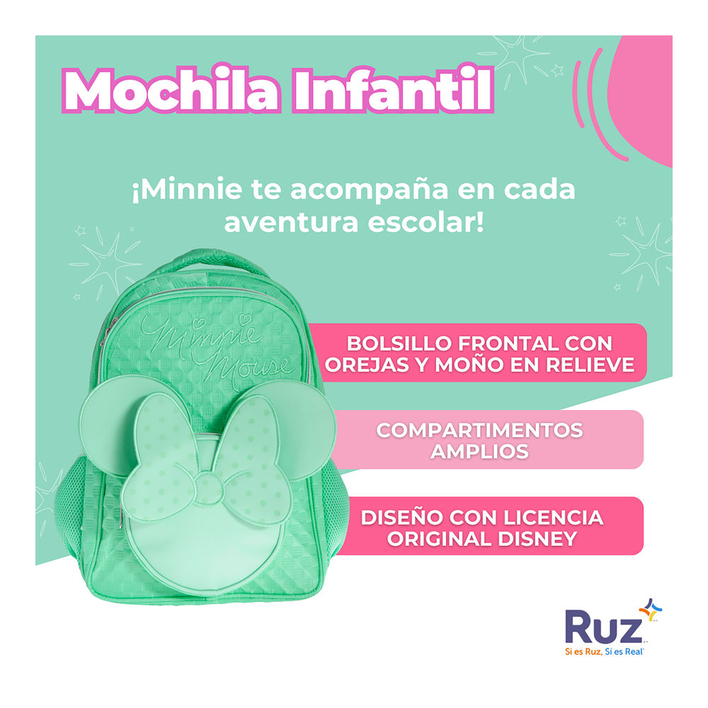 Foto 3 | Mochila Primaria Infantil Disney Minnie 20 L