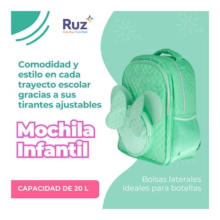 Foto 4 | Mochila Primaria Infantil Disney Minnie 20 L