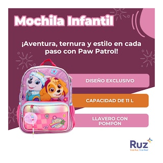 Foto 3 | Mochila Kinder Infantil Nickelodeon Paw Patrol 11 L
