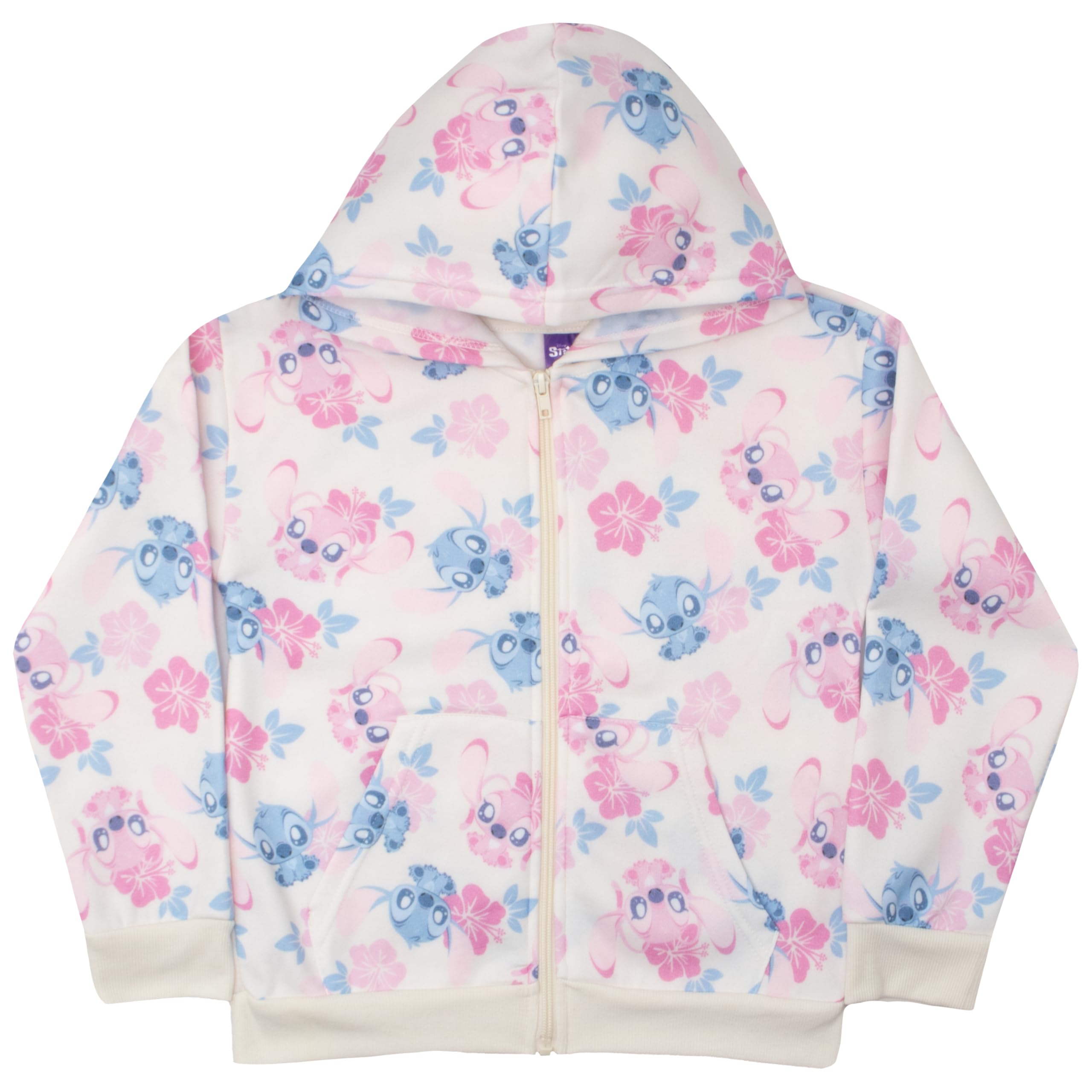 Foto 2 pulgar | Sudadera Con Capucha Disney Lilo & Stitch Con Cremallera Para Niñas De 14 Años - Venta Internacional.
