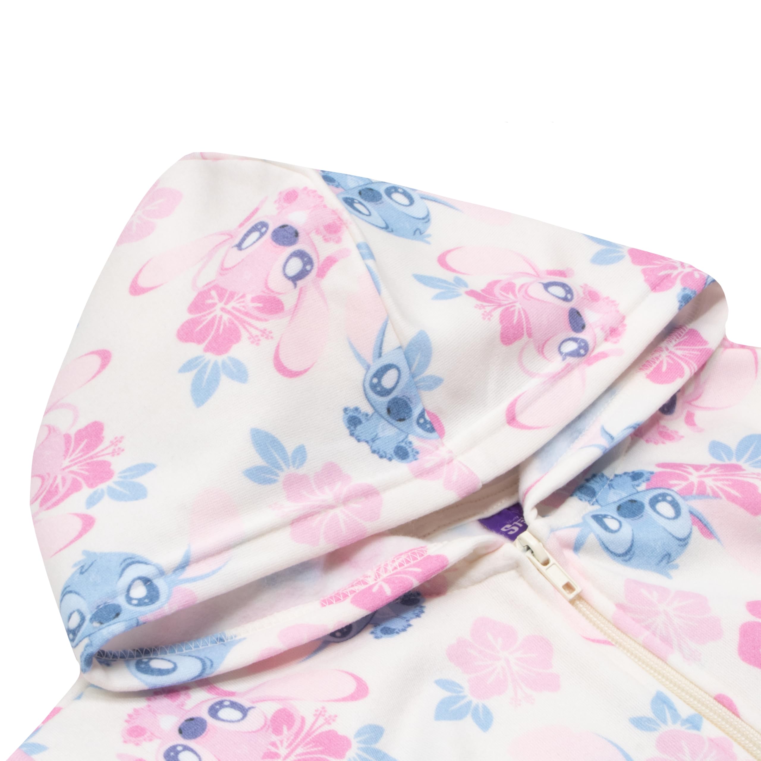 Foto 2 | Sudadera Con Capucha Disney Lilo & Stitch Con Cremallera Para Niñas De 14 Años - Venta Internacional.