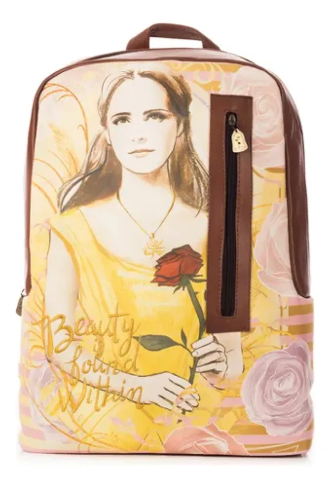 Mochila Escolar Infantil Con Cierre Princesa Disney Bella