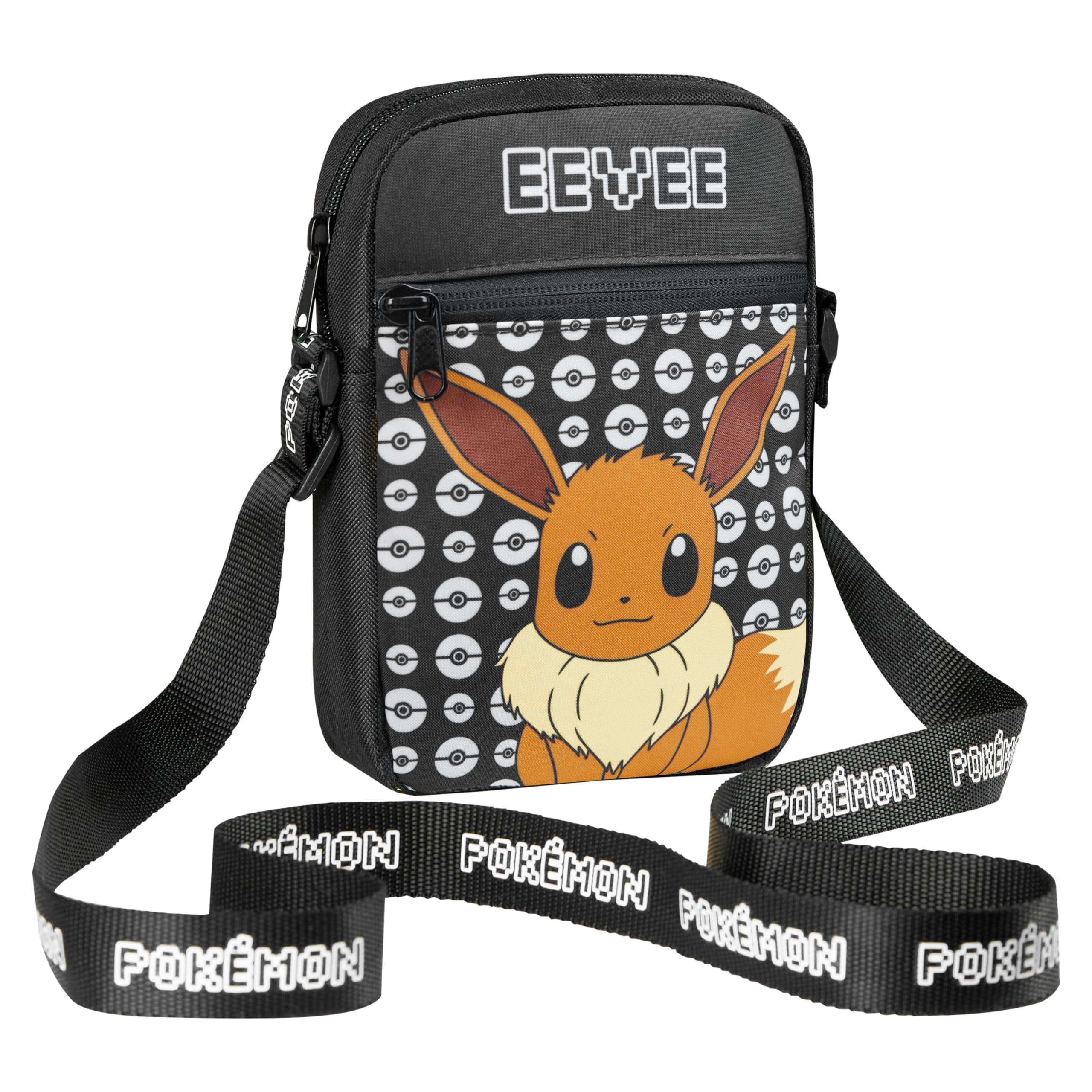 Bandolera Tipo Bandolera Para Niños Pokémon Pikachu, Color Negro - Venta Internacional.