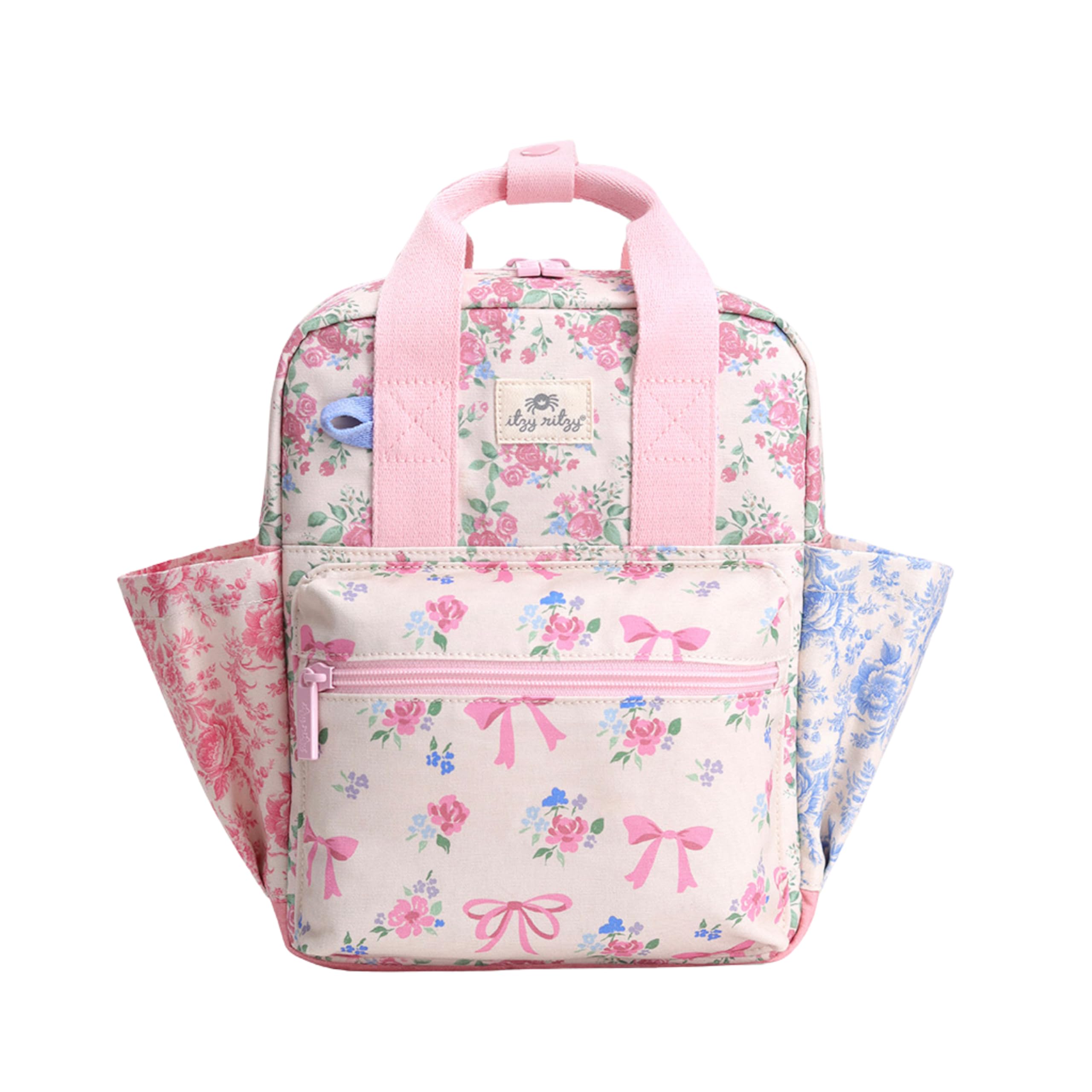 Mochila Para Niños Pequeños Itzy Ritzy Ribbons & Roses Con Bolsillos - Venta Internacional.