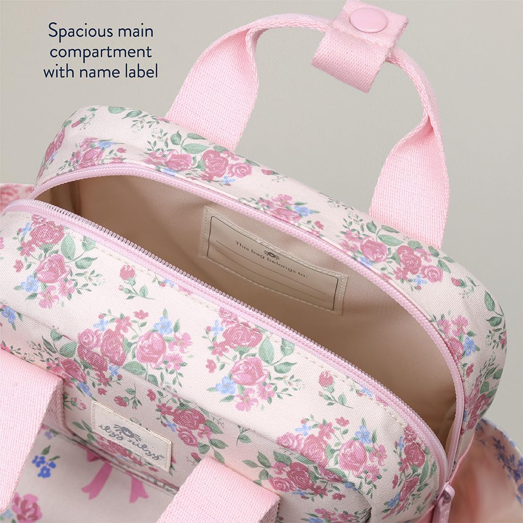 Foto 5 pulgar | Mochila Para Niños Pequeños Itzy Ritzy Ribbons & Roses Con Bolsillos - Venta Internacional.