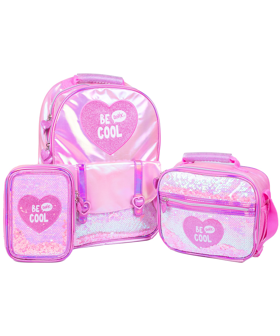 Kit Escolar 3 Piezas ''pink Cool''
