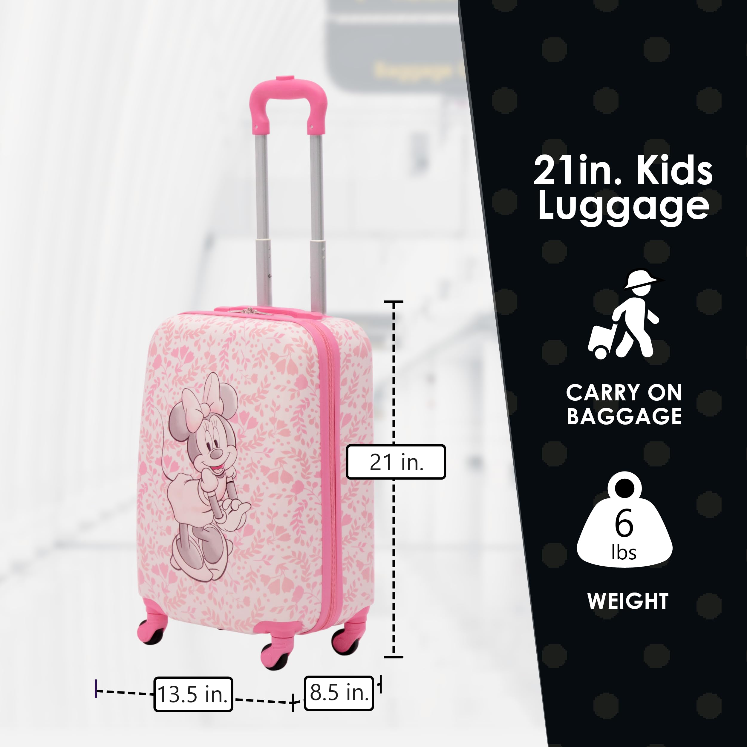 Foto 6 | Equipaje De Mano Ful, Unisex, Para Niños, De Minnie Mouse, 21 Pulgadas - Venta Internacional.