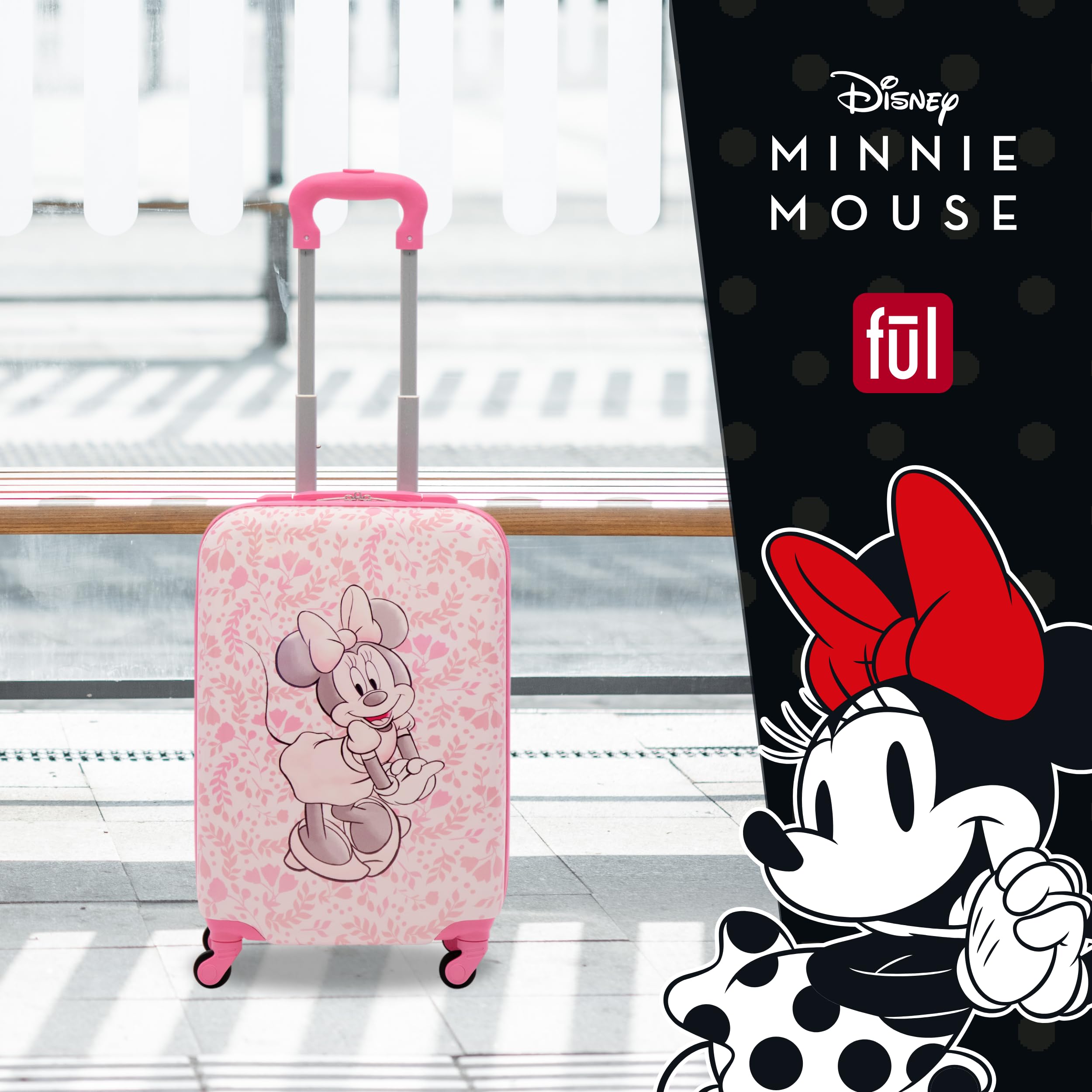 Foto 8 pulgar | Equipaje De Mano Ful, Unisex, Para Niños, De Minnie Mouse, 21 Pulgadas - Venta Internacional.