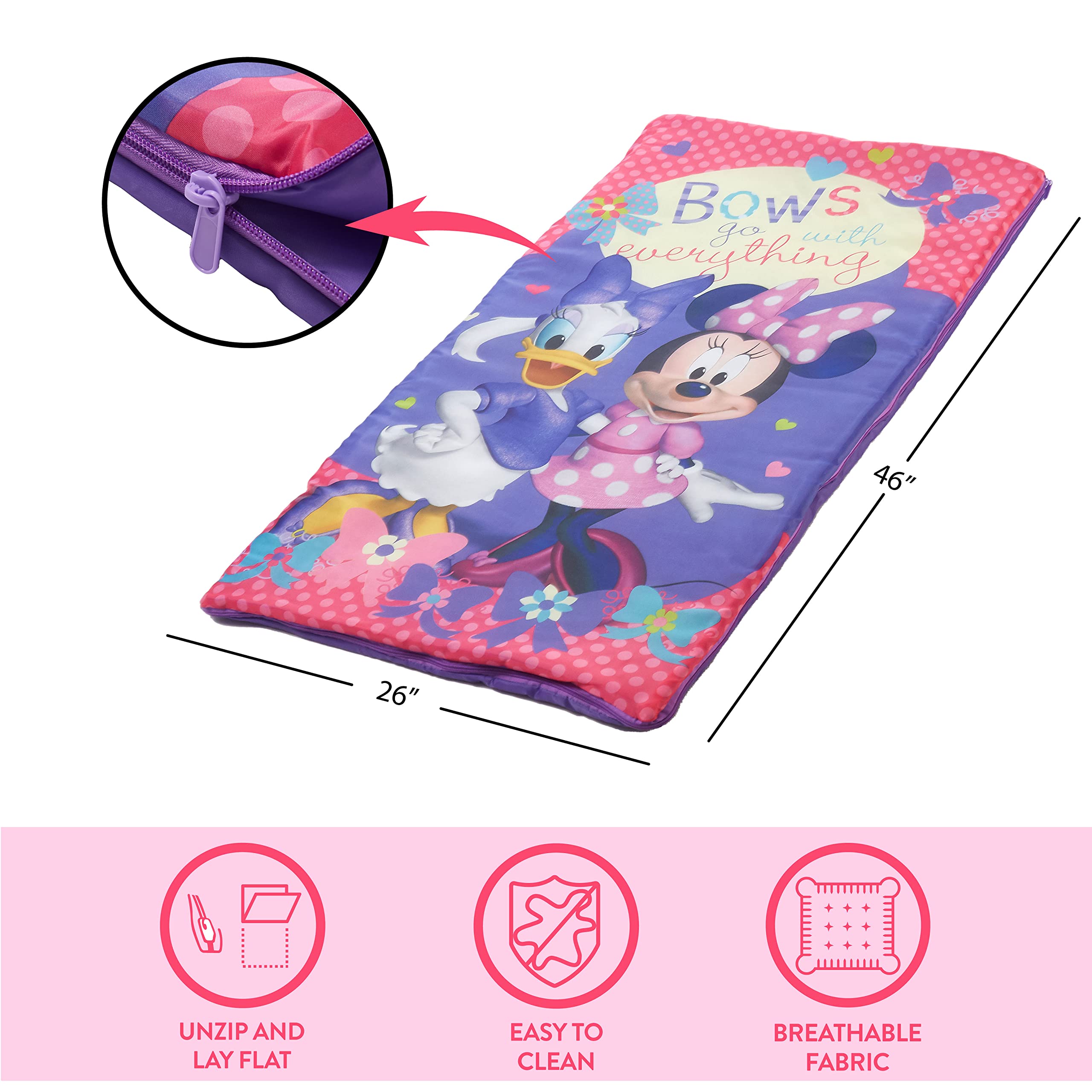 Foto 4 pulgar | Bolso Bandolera Slumber Set Minnie Mouse Para Niños Mayores De 3 Años - Venta Internacional.