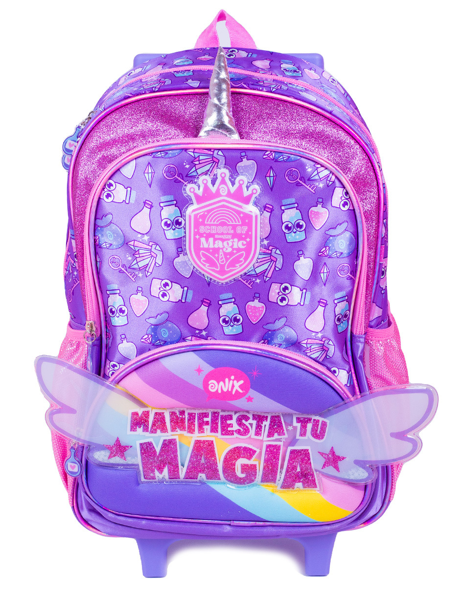 Mochila Escolar Carrito, Onix, ''manifiesta Tu Magia''