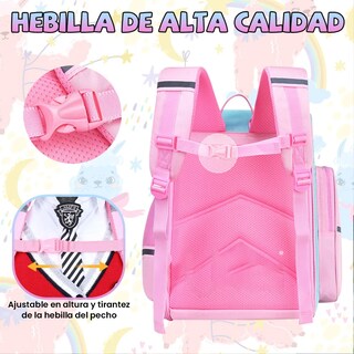 Foto 3 | Mochila Infantil Impermeable Niña Unicornio Lab.g Rosa