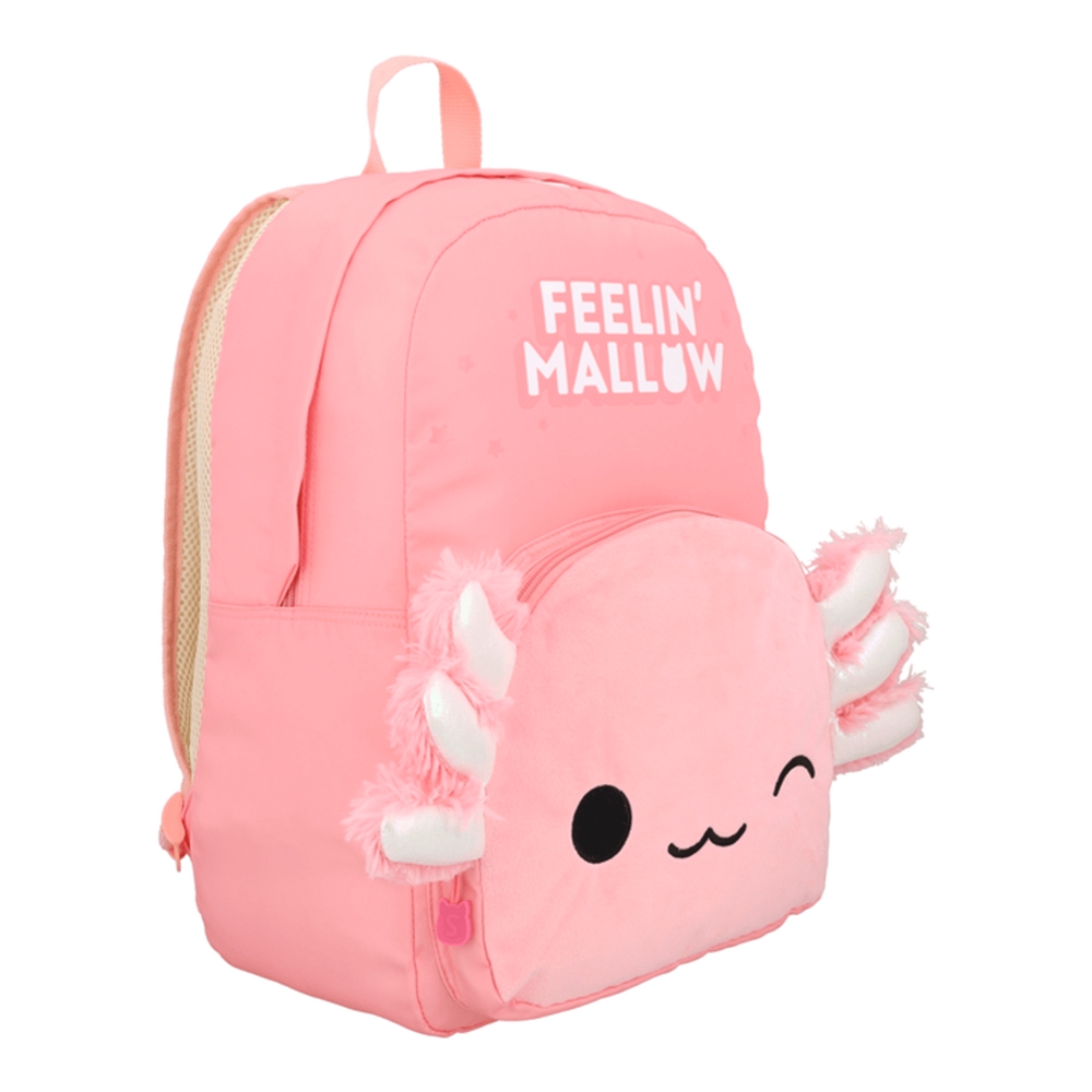 Foto 3 pulgar | Mochila Grande Ajolotito Squishmallows Yadatex Porta Laptop Sqm005-bp093a