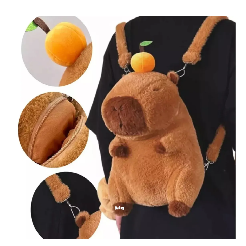 Foto 5 pulgar | Mochila Capibara Belug  Cafe