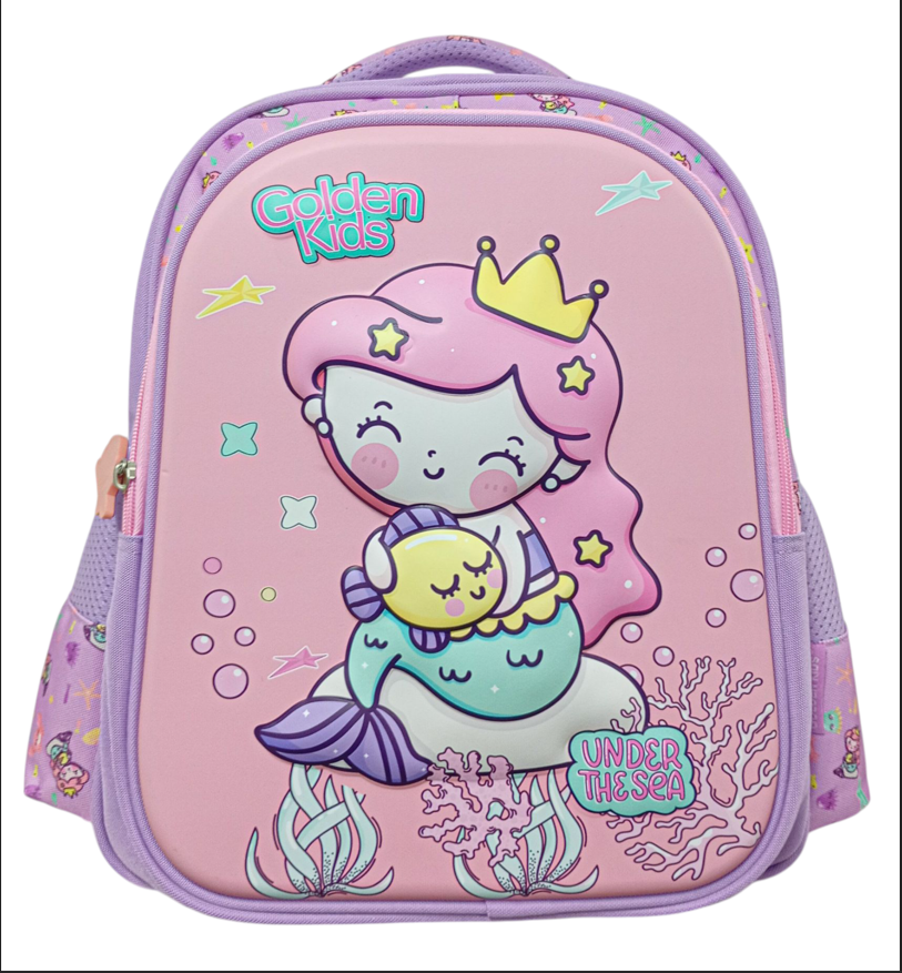 Foto 3 pulgar | Mochila Para Niña 14 Pul. Golden Star Kinder Termoformada | Poliester