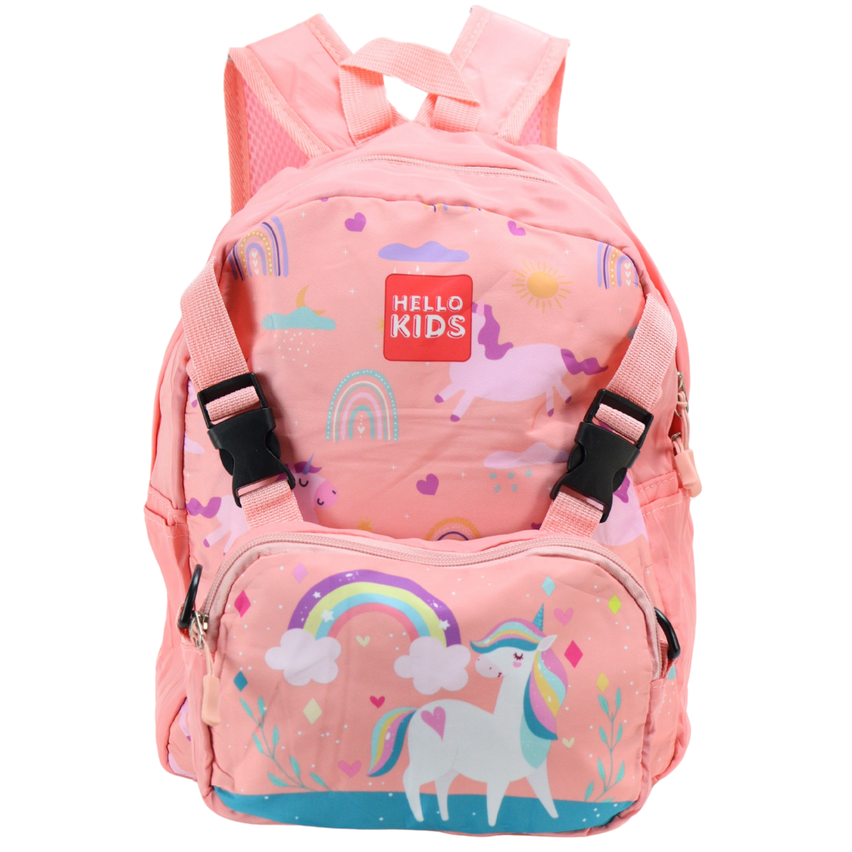 Foto 2 pulgar | Mochila Unisex Rosa Unicornio Textil Kinder Nueva Imagen