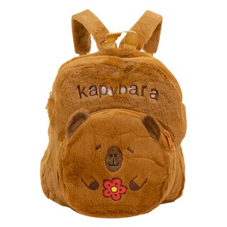 Foto 1 | Mochila Unisex Camel Peluche Capybara Flor Textil Kinder Nueva Imagen