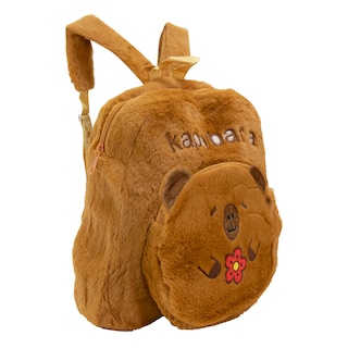Foto 2 | Mochila Unisex Camel Peluche Capybara Flor Textil Kinder Nueva Imagen