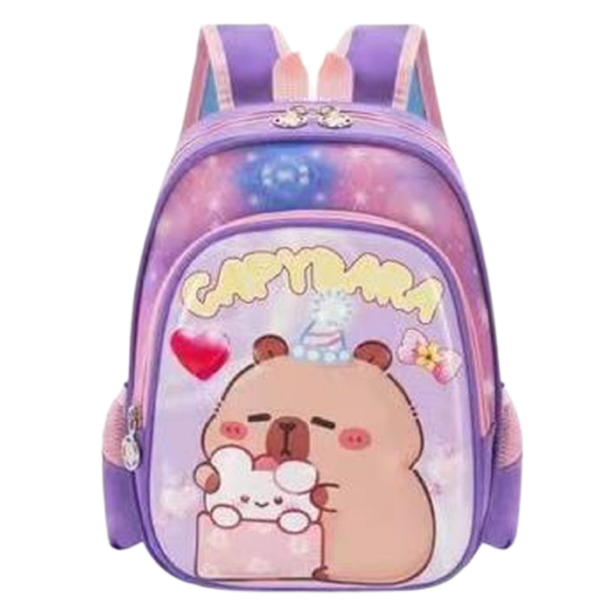 Foto 2 pulgar | Mochila Unisex Lila Capybara  Birthday Sintetico Kinder Nueva Imagen