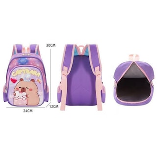 Foto 2 | Mochila Unisex Lila Capybara Birthday Sintetico Kinder Nueva Imagen