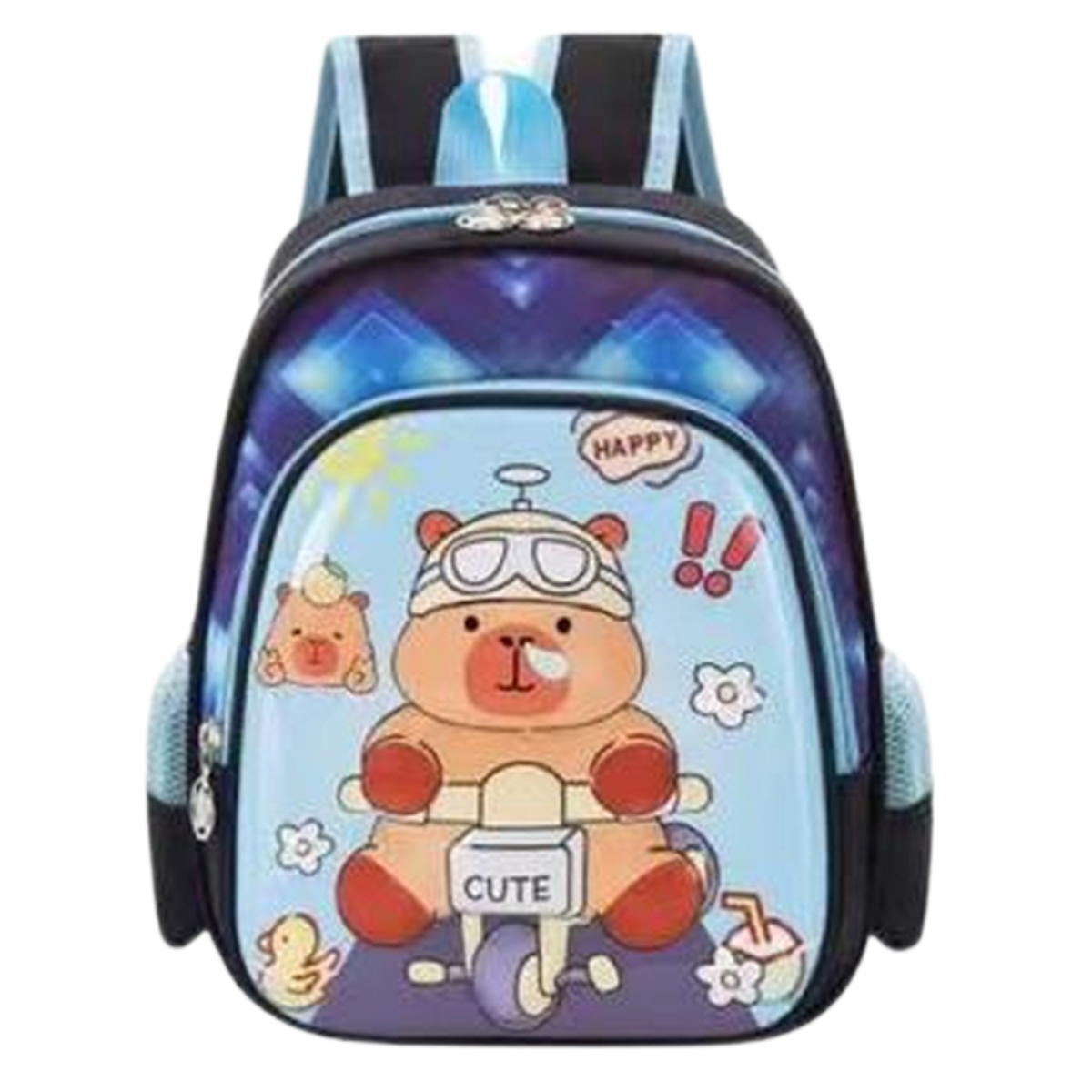 Foto 2 pulgar | Mochila Unisex Azul Cielo Capybara  Cute Sintetico Kinder Nueva Imagen