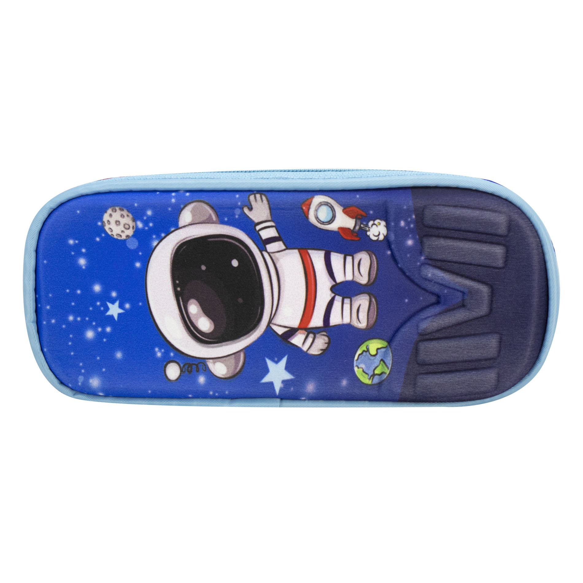 Foto 4 pulgar | Mochila Unisex Azul  Astronauta Esácial Sintetico Trio Escolar C/luz Nueva Imagen