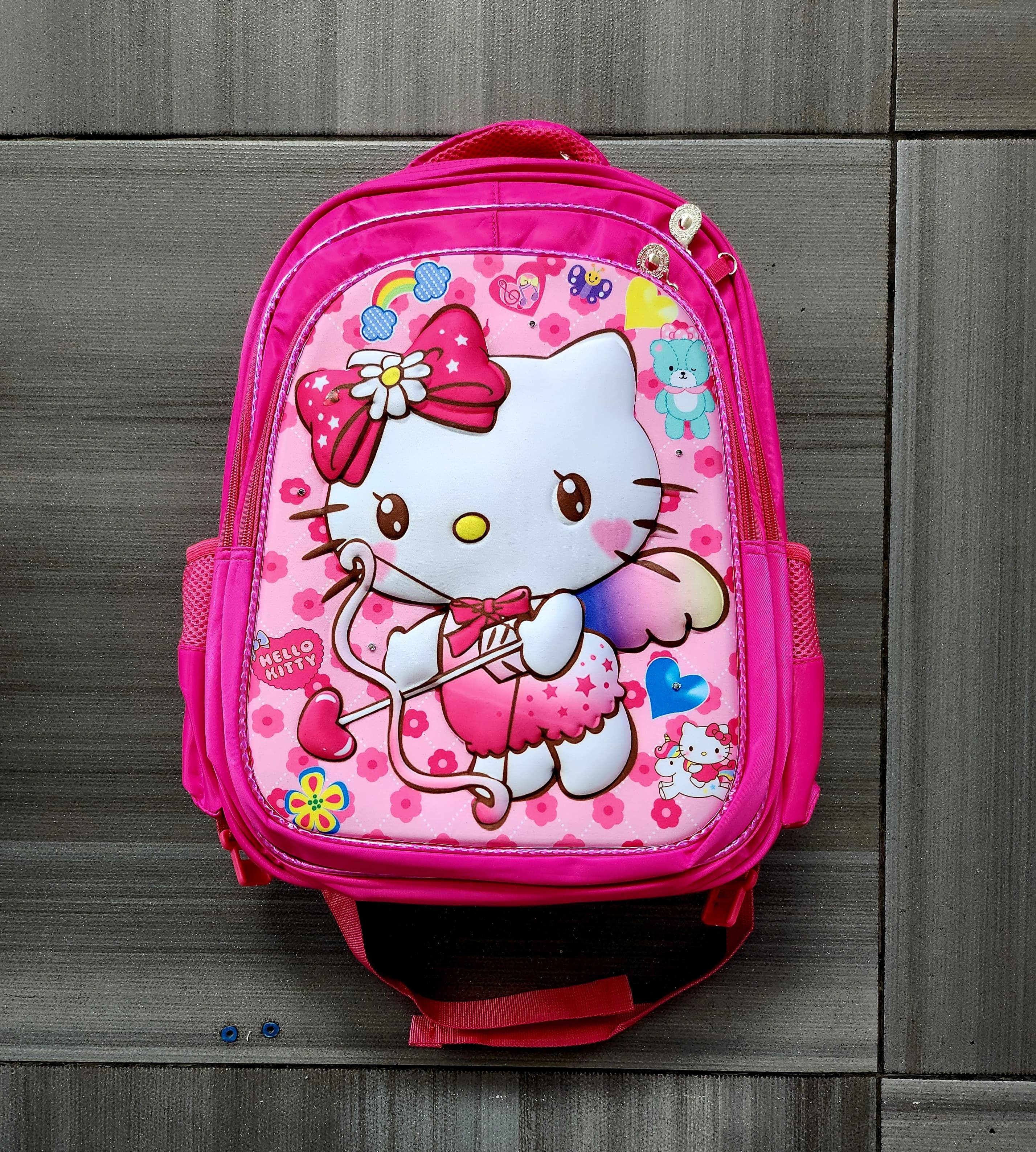Foto 3 pulgar | Mochila Escolar Con Luz Led Incluye Lonchera Y Lapicera Con Diseño De Hello Kitty
