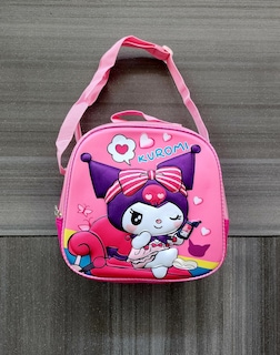 Foto 3 | Mochila Escolar Con Luz Led Incluye Lonchera Y Lapicera Con Diseño De Kuromi