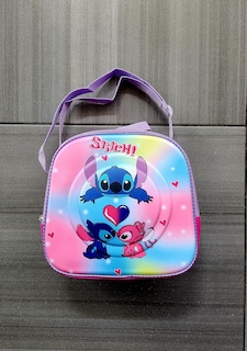Foto 3 | Mochila Escolar Con Luz Led Incluye Lonchera Y Lapicera Con Diseño De Stitch