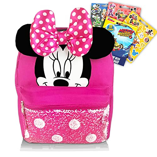 Venta Internacional- Mochila Disney Minnie Mouse Niños Y Niñas ~ Incluye Mochila Preescolar Y Niños, Orejas, La