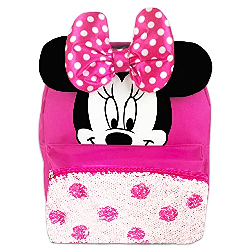 Foto 3 | Venta Internacional- Mochila Disney Minnie Mouse Niños Y Niñas ~ Incluye Mochila Preescolar Y Niños, Orejas, La