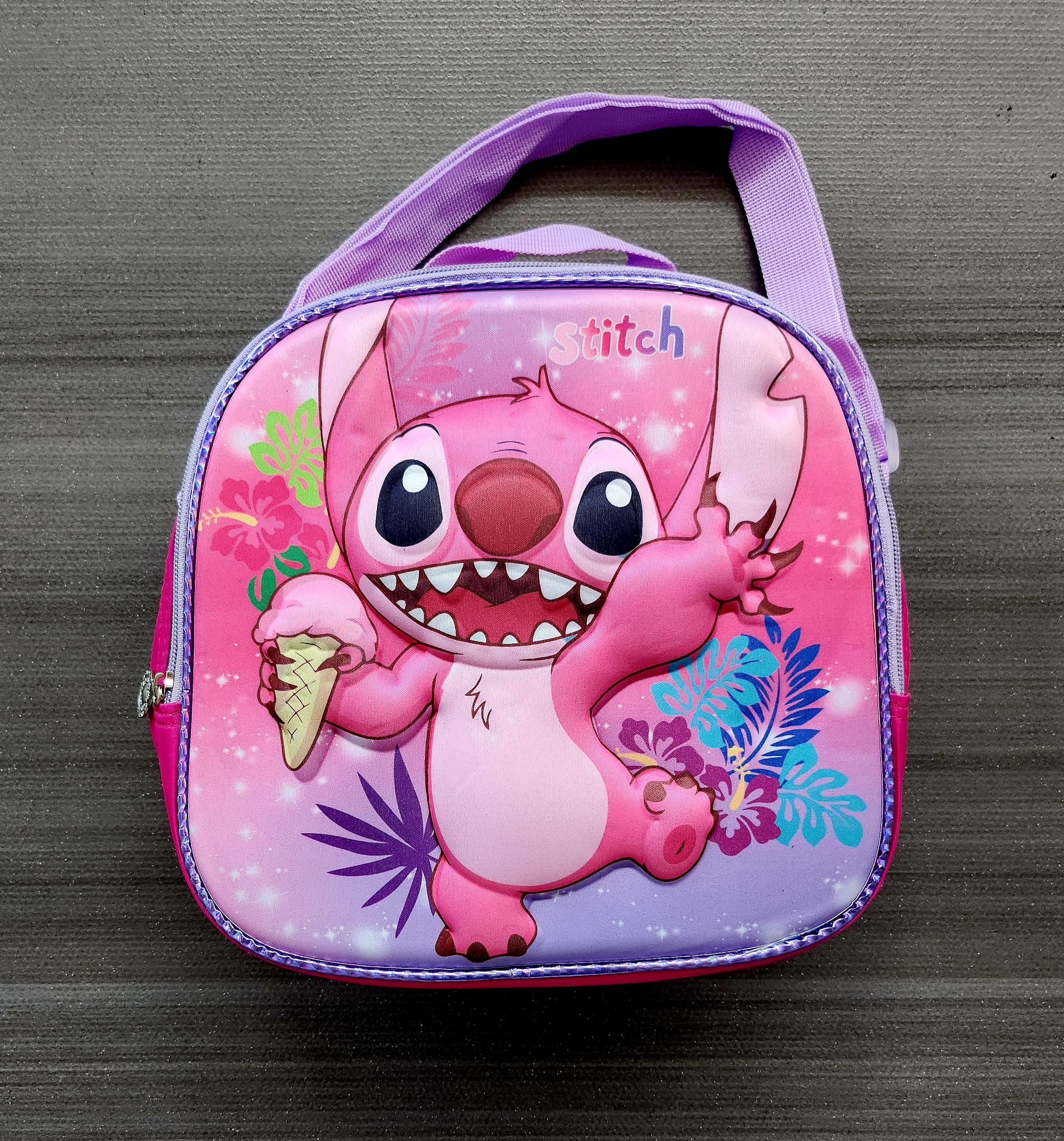 Foto 4 pulgar | Mochila Escolar Con Luz Led Incluye Lonchera Y Lapicera Con Diseño De Angel Stitch