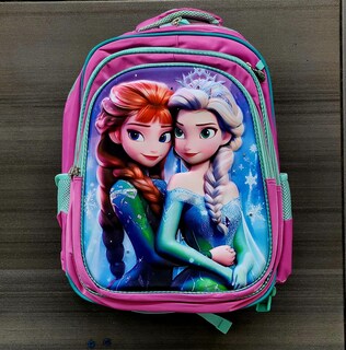 Foto 2 | Mochila Escolar Con Luz Led Incluye Lonchera Y Lapicera Con Diseño De Ana Y Elsa