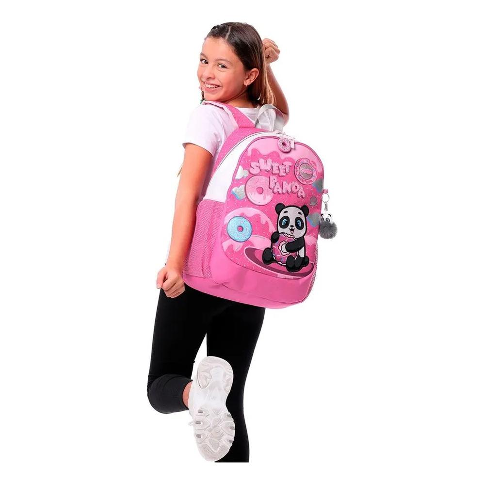 Foto 3 pulgar | Totto Mochila Para Niña Sweet Panda Grande Con Organizador Interno Multicolor