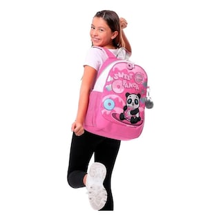 Foto 2 | Totto Mochila Para Niña Sweet Panda Grande Con Organizador Interno Multicolor