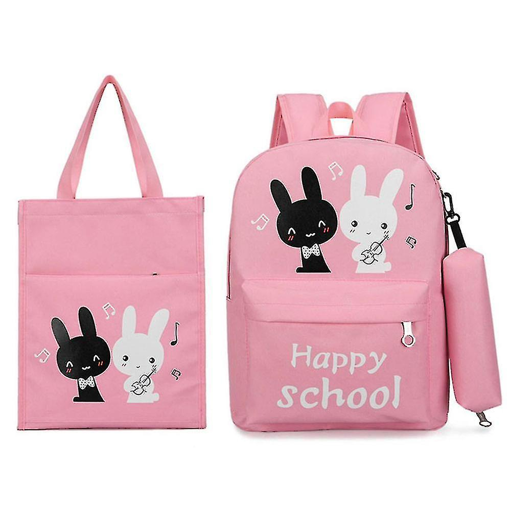 Foto 2 pulgar | Mochila Huoguo  Kit De Mochilas Para Estudiantes  Lona Rosa  20-35 L - Venta Internacional.