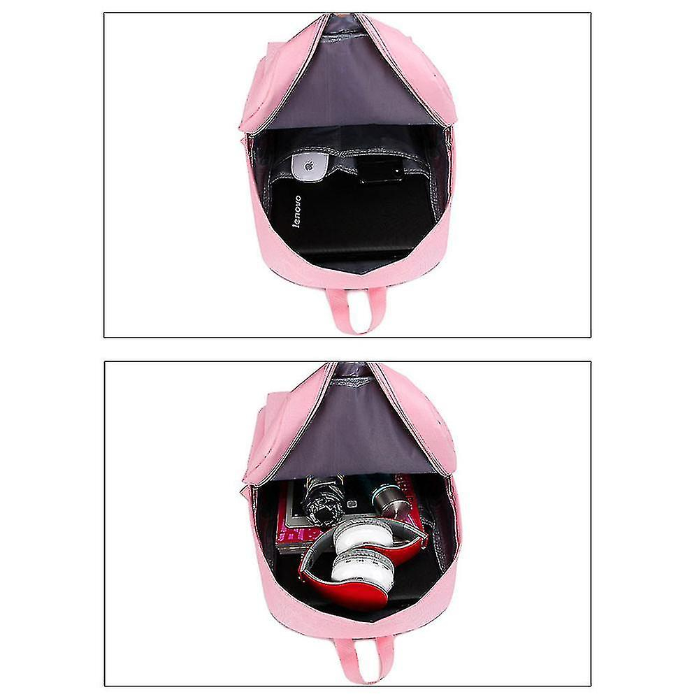 Foto 4 pulgar | Mochila Huoguo  Kit De Mochilas Para Estudiantes  Lona Rosa  20-35 L - Venta Internacional.