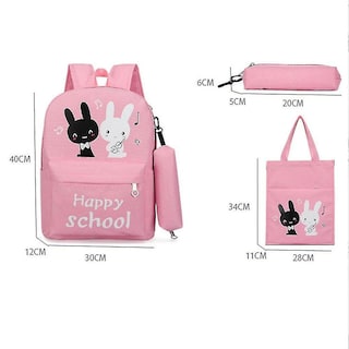 Foto 5 | Mochila Huoguo Kit De Mochilas Para Estudiantes Lona Rosa 20-35 L - Venta Internacional.
