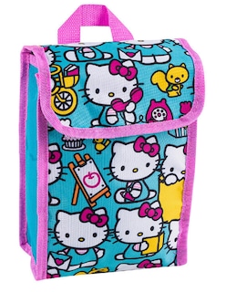 Foto 5 | Set De Mochila Escolar De Hello Kitty Con Lonchera, Llavero, Bote para el Agua y Clip