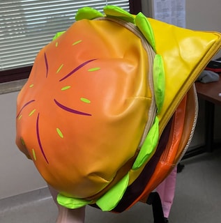 Foto 6 | Mochila Hamburguesa Divertida Escolar Gran Capacidad