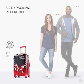 Foto 2 | Equipaje American Tourister Disney Hardside Minnie Mouse De 21 Pulgadas - Venta Internacional.
