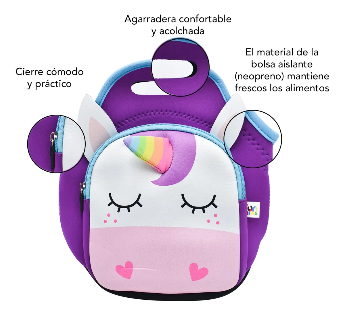Foto 4 pulgar | Lonchera Infantil Malubero Térmica de Unicornio