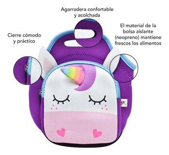Foto 3 | Lonchera Infantil Malubero Térmica de Unicornio