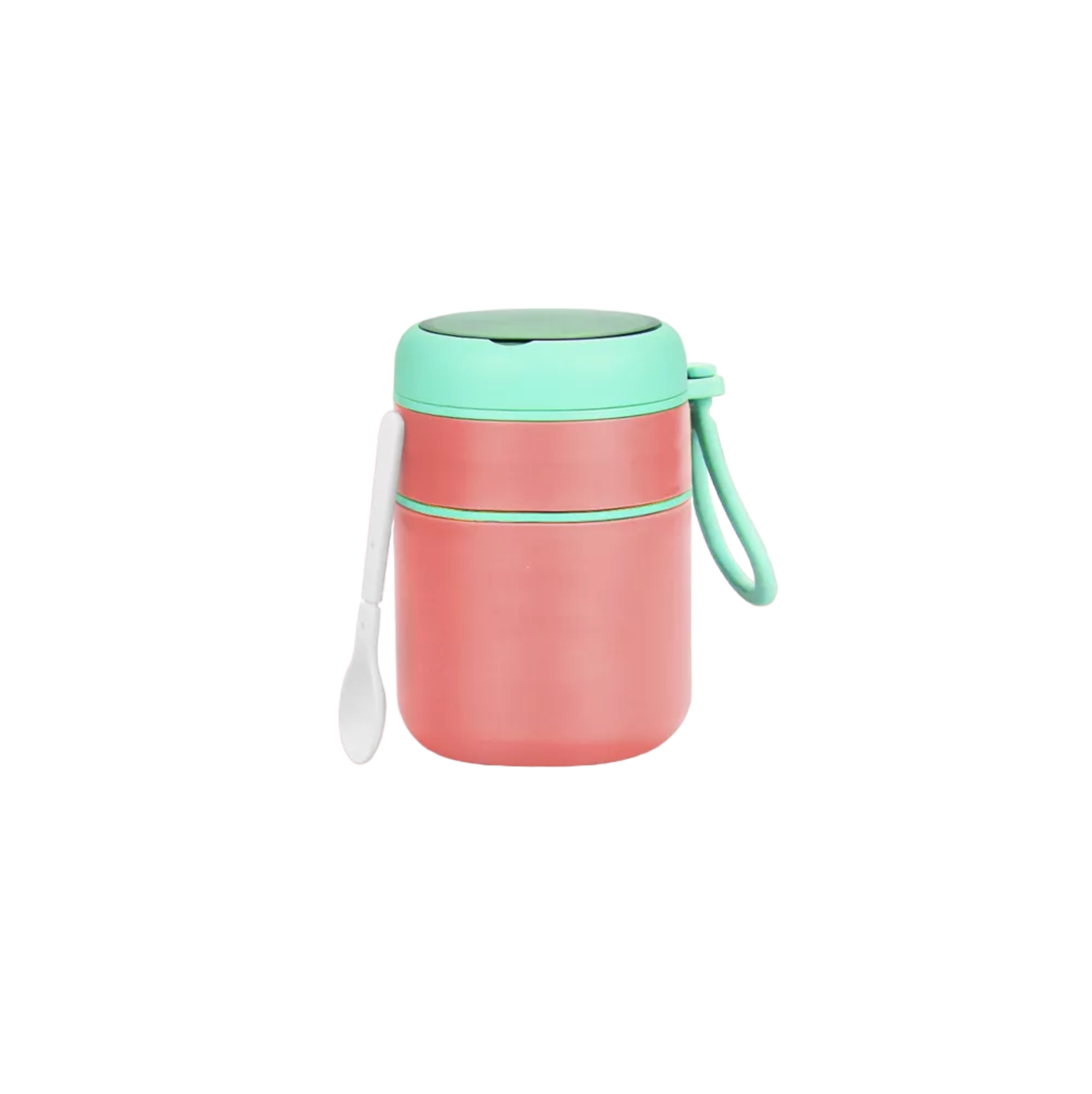 Lonchera Térmica Belug Rosa de Acero Inoxidable 710 ml Incluye Cuchara