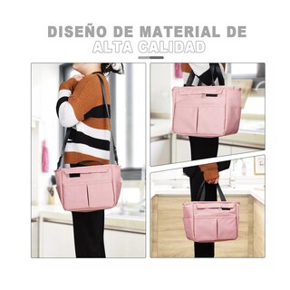 Foto 2 | Bolsa Lonchera Térmica Moderna Gran Capacidad Frío Y Calor Eo Safe Imports Esi-11447 Rosa