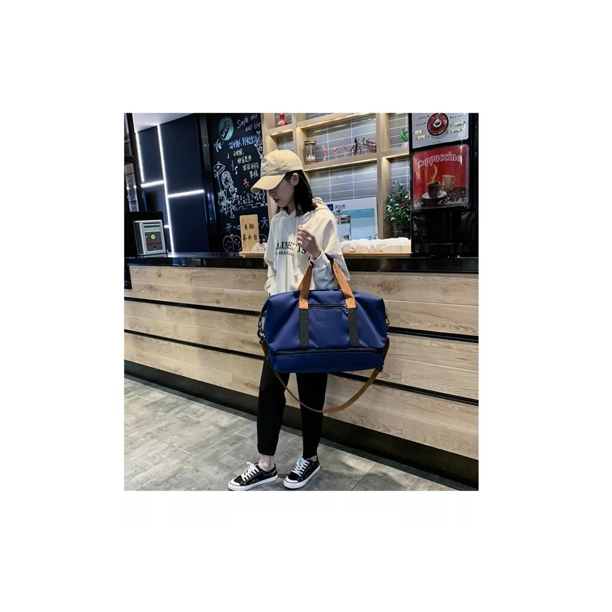 Foto 3 pulgar | Maleta Deportiva Bolsa Gym Viaje Mochila Fitness Eo Safe Imports Esi-11458 Azul