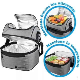Foto 3 | Bolsa De Almuerzo Lonchera Térmica Portátil Y Gran Capacidad Eo Safe Imports Esi-13230 Gris